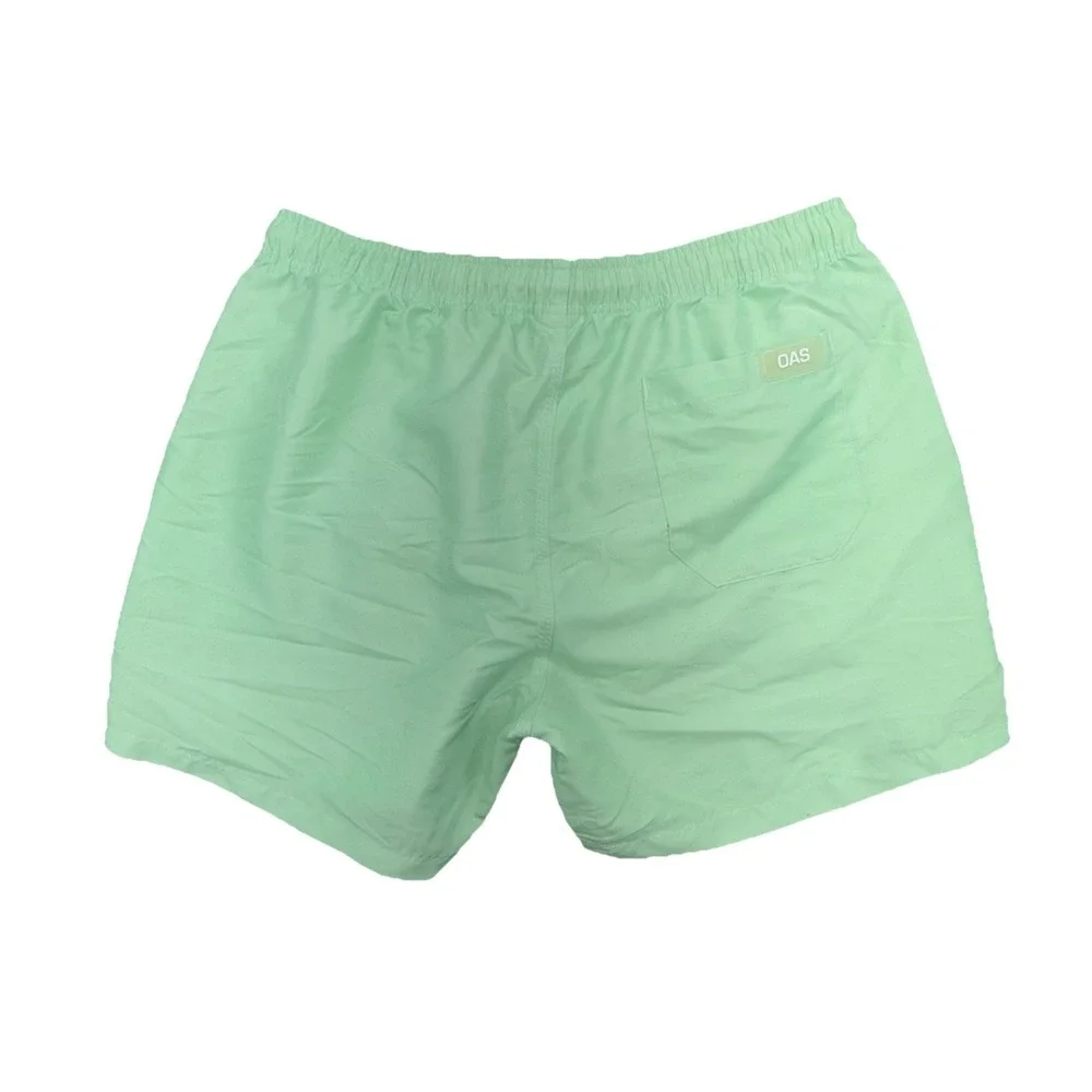 OAS Swim Trunks Size 2XL Mens Solid Green Swim Shorts Summer Beach‎ Pool